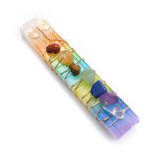 Load image into Gallery viewer, 7 Chakra Selenite stick